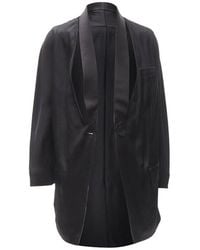 Givenchy - Riccardo Tisci Silk Cutout Collar Kimono Robe Blazer, Size Fr (Authentic Pre-Loved) - Lyst