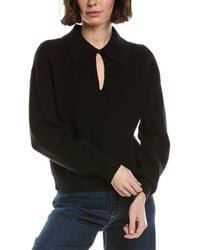 Lilla P - Easy Fit Keyhole Rib Sweater - Lyst