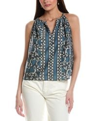 Velvet By Graham & Spencer - Rhea Silk-Blend Top - Lyst