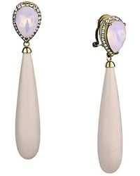 Alamode Jewelry - Plated Stainless Steel Earring - Lyst