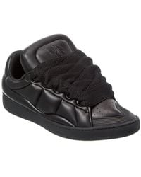 Lanvin - Basses Curb Xl Leather Sneaker - Lyst