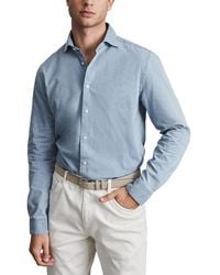 Reiss - Draper Washed Chambray Casual Shirt - Lyst