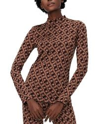 Diane von Furstenberg - Birdie Wool-blend Top - Lyst