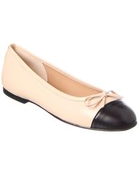 French Sole - Cordelia Cap Toe Leather Flat - Lyst