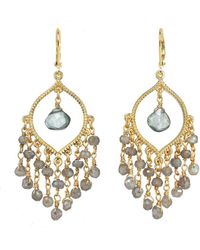 Rachel Reinhardt Jewelry - 14k Over Silver Gemstone Chandelier Earrings - Lyst