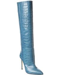 Paris Texas - Stiletto Croc-embossed Leather Knee-high Boot - Lyst