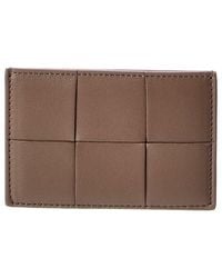 Bottega Veneta - Cassette Maxi Intrecciato Leather Card Case - Lyst