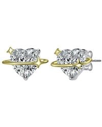 Rachel Glauber - 14K Plated Cz Star Earrings - Lyst