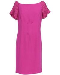 Dior - Christian Y2k Magenta Silk Dress, Size It; 44 (authentic Pre-loved) - Lyst