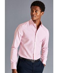 Charles Tyrwhitt - Non-iron Linen Stripe Slim Fit Shirt - Lyst