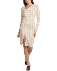 NAADAM - Plaid Cashmere & Linen-blend Sweaterdress - Lyst