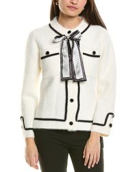 Madison Miles - Fuzzy Cardigan - Lyst