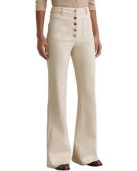 Reiss - Petite Cali Patch Pocket Button Flared Jean - Lyst