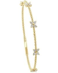 Sabrina Designs - 14k 0.60 Ct. Tw. Diamond Butterfly Station Bangle Bracelet - Lyst