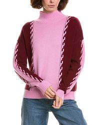 InCashmere - Mock Neck Wool & Cashmere-Blend Pullover - Lyst