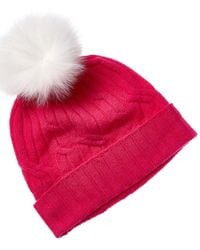 Hannah Rose - Wide Cable Cashmere Hat - Lyst