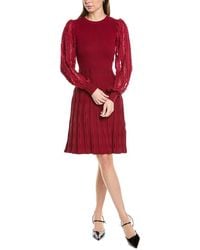 Nanette Lepore - Chiffon Sleeve Sweaterdress - Lyst