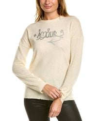 Zadig & Voltaire - Gaby Amour Strass Wool & Cashmere-blend Sweater - Lyst
