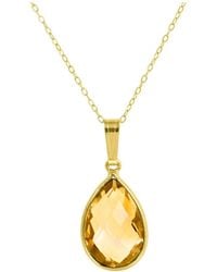 Savvy Cie - 6.25 Ct. Tw. Citrine Pendant Necklace - Lyst