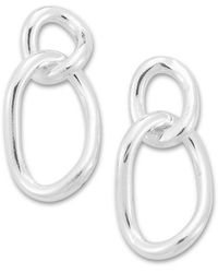Samuel B. - Silver Link Earrings - Lyst