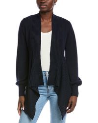 Autumn Cashmere - Rib Drape Cashmere & Wool-Blend Cardigan - Lyst