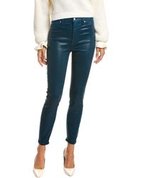 7 For All Mankind - High-waist Ankle Skinny Faux Jeans - Lyst