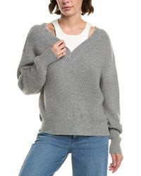 Elan - Off-The-Shoulder Wool-Blend Sweater - Lyst
