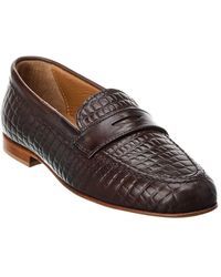 Alfonsi Milano - Fancesca Leather Loafer - Lyst
