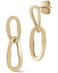 Ember Fine Jewelry - 14k Chain Link Earrings - Lyst