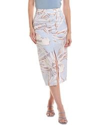 Reiss - Jacqueline Linen-Blend Top - Lyst