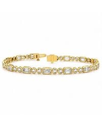 Lab Grown Diamonds - 14K 5.64 Ct. Tw. Lab-Grown Diamond Tennis Bracelet - Lyst