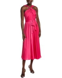 Badgley Mischka - Halter Day Midi Dress - Lyst