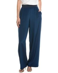 Lafayette 148 New York - Knit Waist Riverside Wide Leg Pant - Lyst