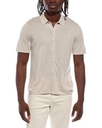 Autumn Cashmere - Button Down Contrast Linking Cashmere-Blend Shirt - Lyst