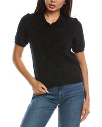 Rag & Bone - Jada Brushed Cashmere Polo Sweater - Lyst