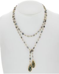 Rachel Reinhardt Jewelry - 14k Over Silver Labradorite Lariat 44in Endless Necklace - Lyst
