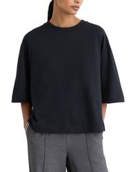 Reiss - Lara Ribbed Neck Oversized T Shirt - Lyst
