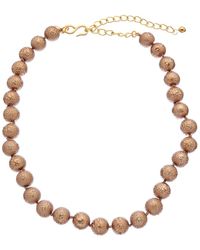 Kenneth Jay Lane - 22k Plated Beaded Necklace - Lyst