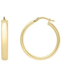 Italian Gold - 14K Hoops - Lyst