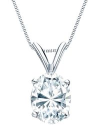 Sabrina Designs Lab Grown Diamonds - 14K 2.00 Ct. Tw. Lab-Grown Diamond Solitaire Pendant - Lyst