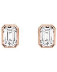 Lab Grown Diamonds - 14K Rose 1.50 Ct. Tw. Lab-Grown Diamond Studs - Lyst