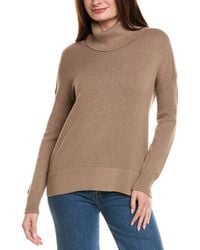 Hannah Rose - Boxy Turtleneck Cashmere-Blend Sweater - Lyst