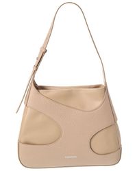 Ferragamo - Cut Out Detail Leather Shoulder Bag - Lyst
