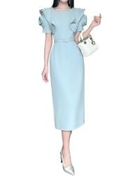 BURRYCO - Short Sleeve Midi Dress - Lyst