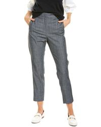 - Save 1% Slacks and Chinos Grey Peserico Belted Wool & Silk-blend Pant in Grey Slacks and Chinos Peserico Trousers Womens Trousers 