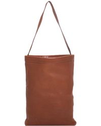 Hermès Brown Leather Barrel Bucket Bag