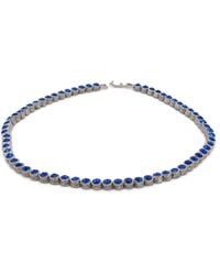 Ebru Jewelry - Plated Cz Tennis Necklace - Lyst