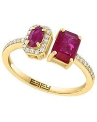 Effy Fine Jewelry - 14K 1.51 Ct. Tw. Diamond & Ruby Ring - Lyst
