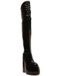 SCHUTZ SHOES - Denise Leather Over The Knee Boot - Lyst