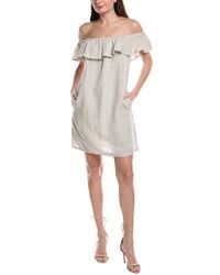 Tommy Bahama - St. Lucia Ruffle Linen-Blend Cover-Up Dress - Lyst